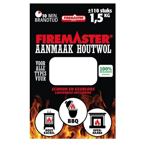 Aanmaak Houtwol Firemaster
